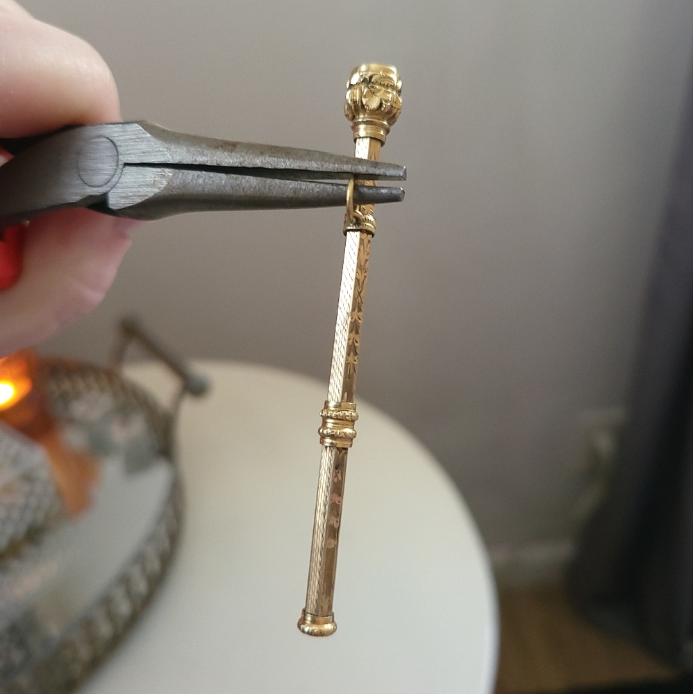 Antique Gold Filled Chatelaine Pencil
